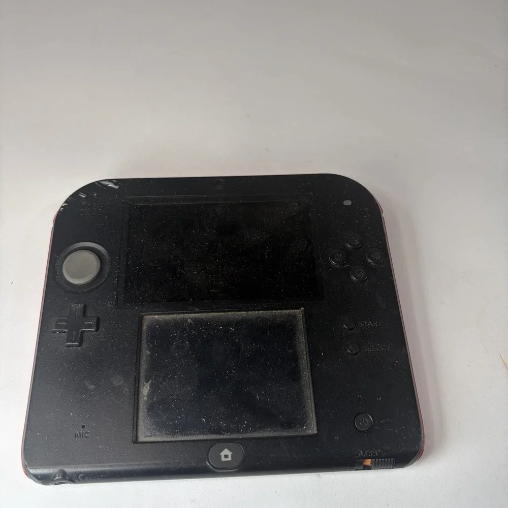 2 Nintendo 2DS Console Black / Red Crimson Slate Model Untested For Parts Set